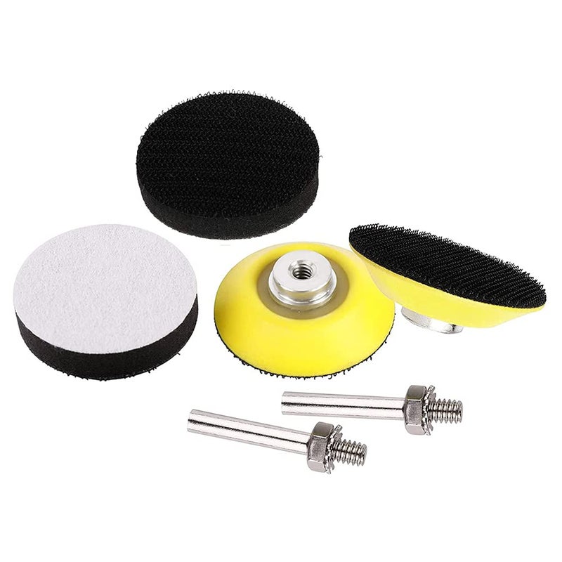 Mesee 2 Packs 2 Inch Hook & Loop Sanding Backing Pads with Soft Foam Layer Buffering Pad, 1/4 inch Shank Sanding Discs Pad Adapter Replacement Kit for Air Die Grinder Sander Rotary Tool - Image 2